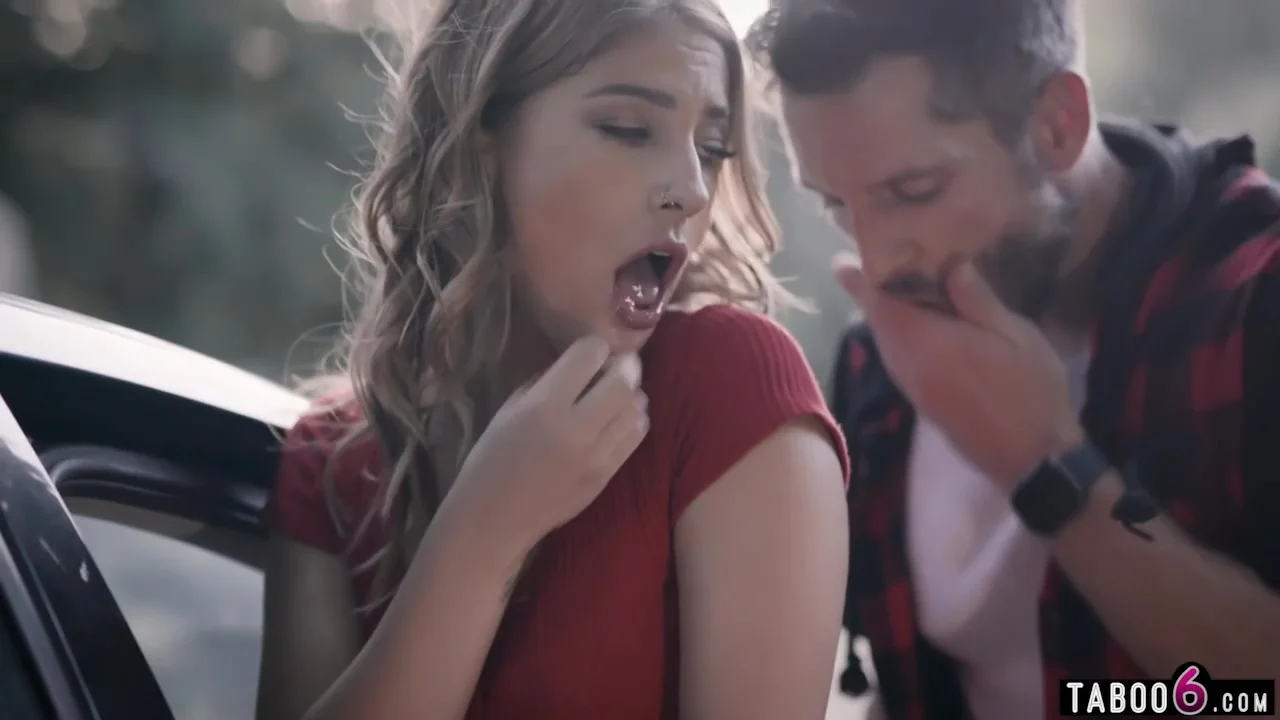 teen 18+ With Car Trouble Blowjob And Fucking In Public