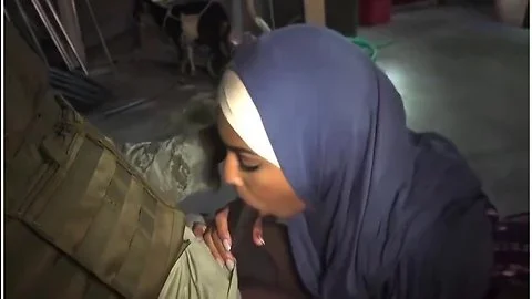 Veiled Muslim Woman Fucked By A Black American Soldier