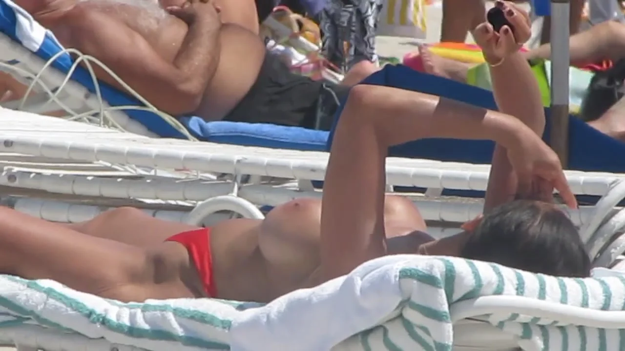 Fake Boobs on the beach
