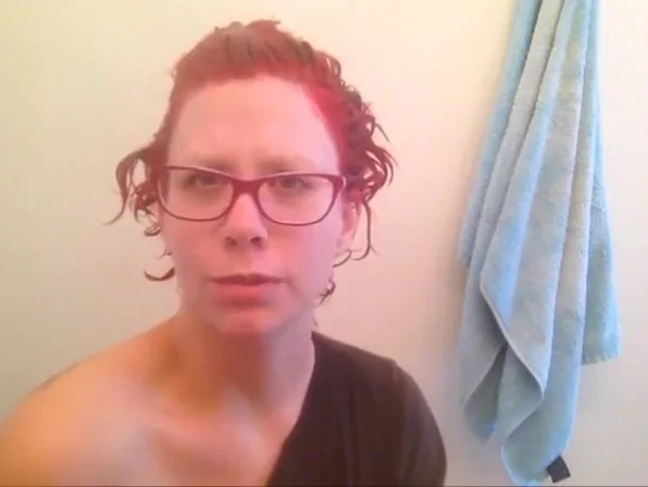 Redhead pussy shaving