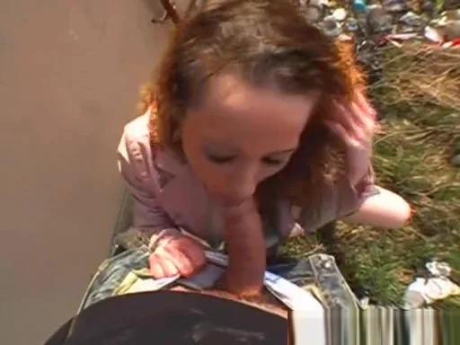 Office lady gets horny and paid for outdoor sex