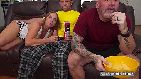 Cheating Big Ass Milf Stepmom Fucks Stepson While Stepdad Is Clueless - Full Trailer