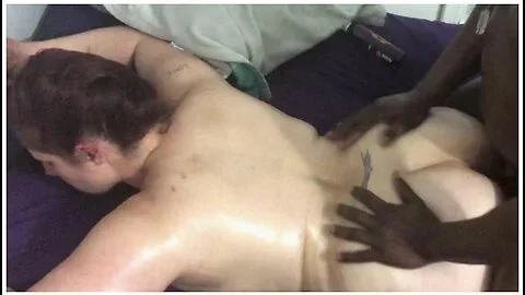 Sensitive Slut Gets A Massage From A Big Black King