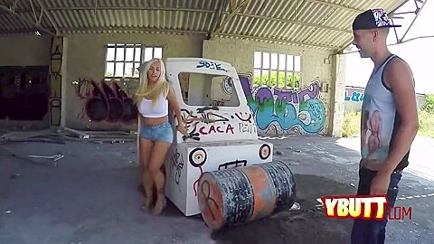 Joucy Big Titted Blonde Taking An Intense Doggy Style