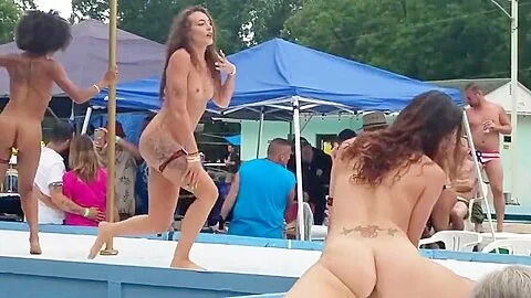 Naked girls on stage Nudes a Poppin 2019