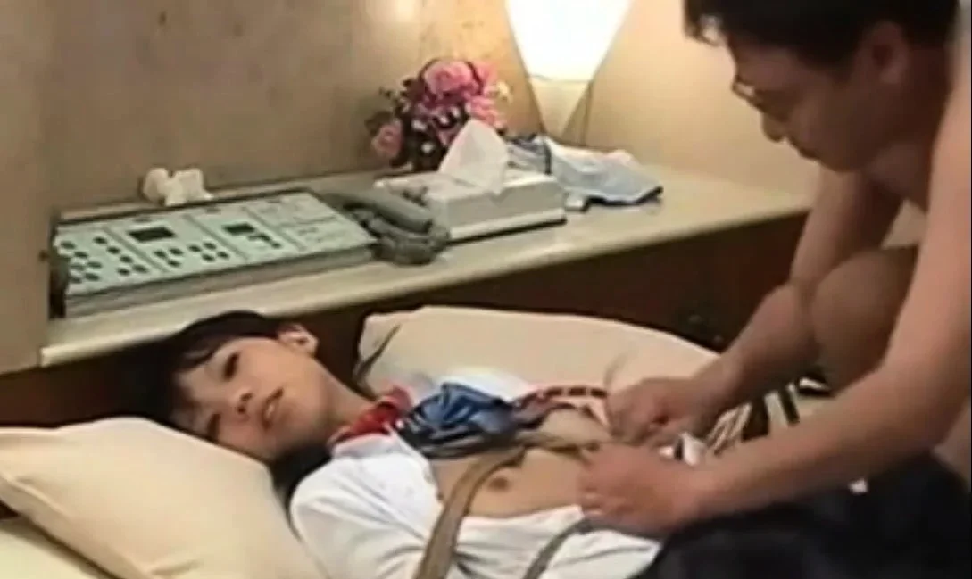 A meekly tied up Japanese stepdaughter