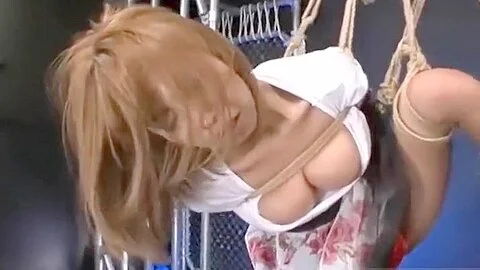 Group Asian BDSM With Bound Japanese Sub And Toys
