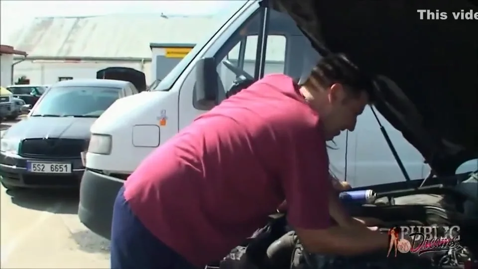 Car Service With Amateur Brunette Slut