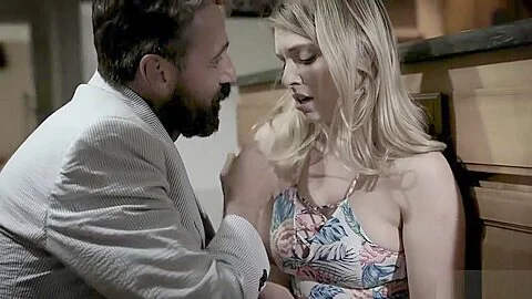 Curvy teen 18+ Fucks Her Step fathers Best Friend In The Kitchen