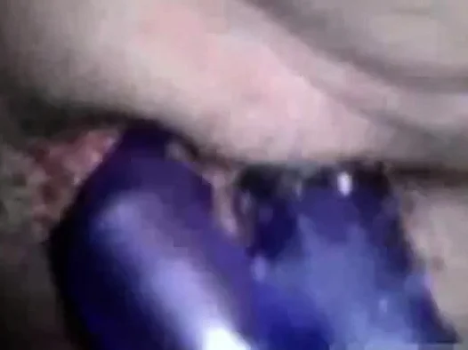 Blonde BBW Wife Dildoing