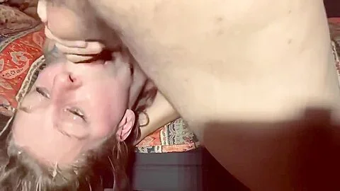 Sadistic Husband Fucks Submissive Wife’s Face Like It’s A Pussy!!! Sloppiest Deep Throat Ever!!