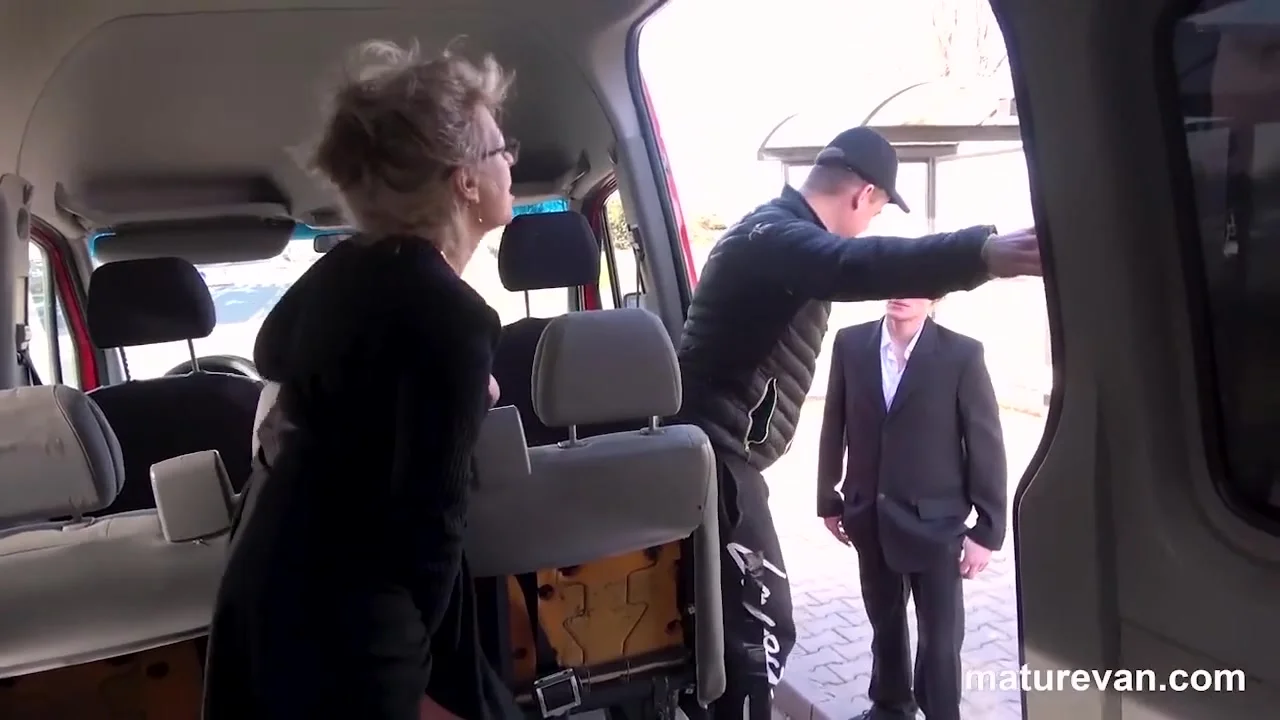 Granny Craving a Piece in the MatureVan - Maturevan