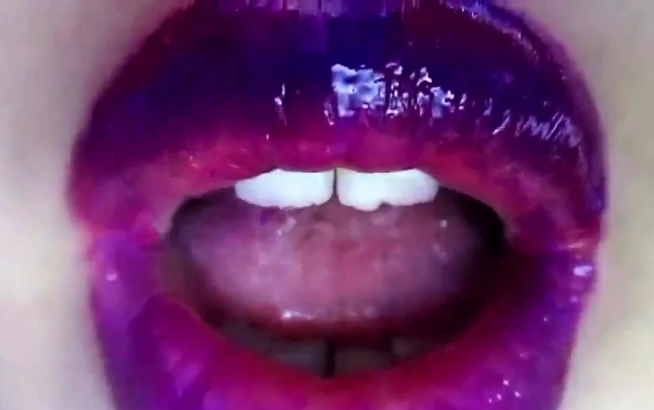 lipstick fetish - purple