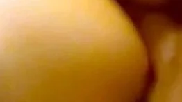 Puffy-Nipple MILF Gives Blowjob to Young Guy in Threesome