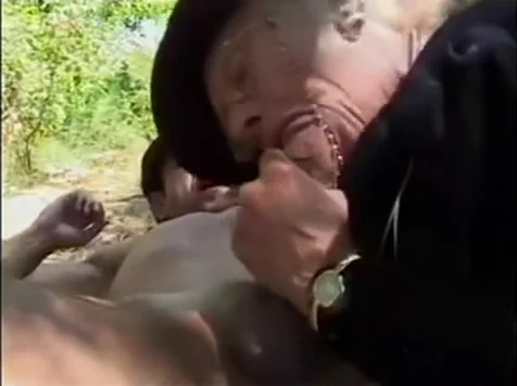 72 Year OLD Granny Gets Fucked Outdoors by 24 Year Old Dude