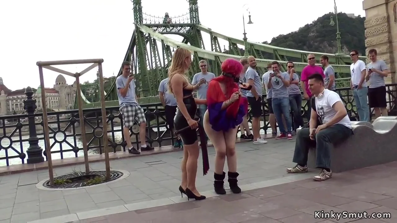 Proxy Paige In Redhead Slut Gets Gangbang In Public