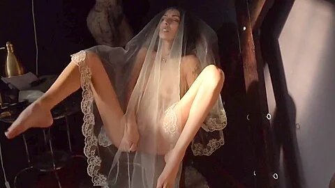Kim Wanda - Horny Bride Playing With A Glass Dildo