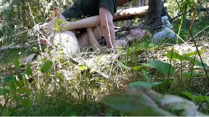 Fucking in a forest- Almost got caught!