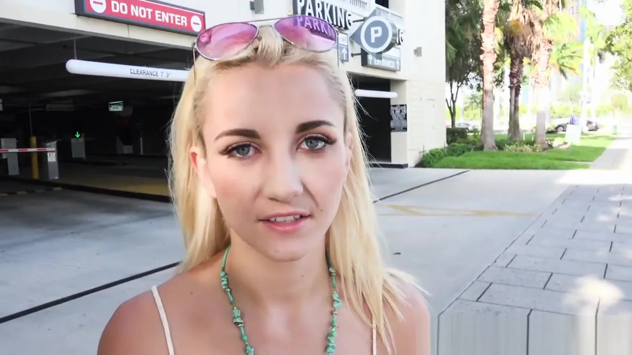 European babe riding dick in public
