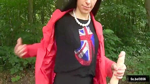 Jade Takes Anal In Stockings In The Woods Again