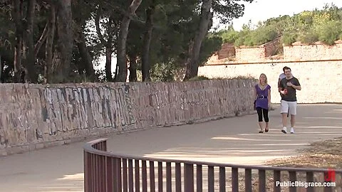 Alina Rose gets fucked by two men in public