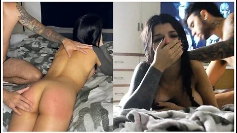 7 Days Of Submissive Training! Day 3: Hard Spanking And Cum Inside!