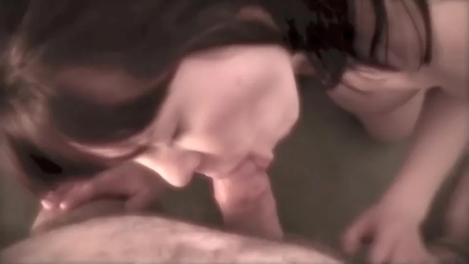 Amateur Danielle sucks a hairy cock and takes a creampie