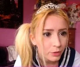 Blonde fucking in her maid uniform and stockings
