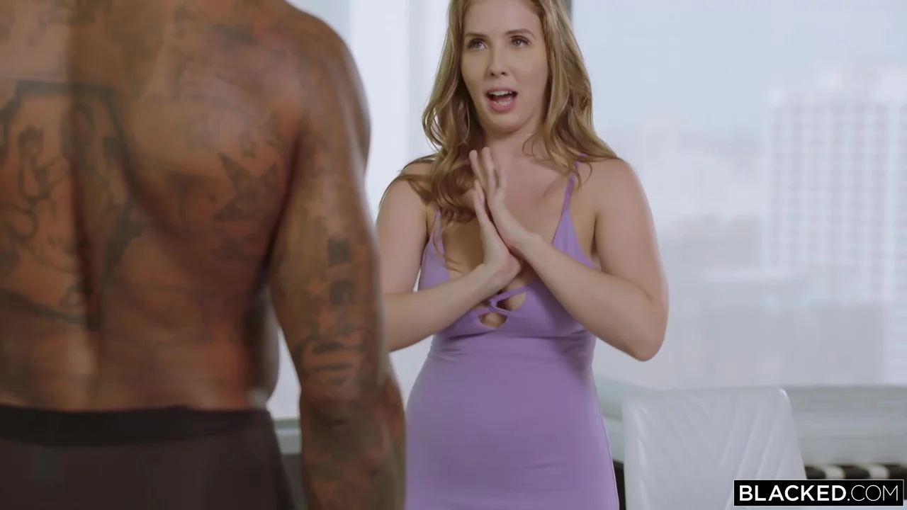 Kylie Page and Lena Paul do not mind sharing a black dick, during a casual threesome