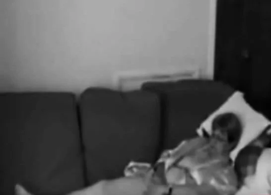 Older woman caught masturbating on the couch
