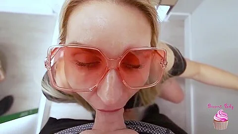 Risky Blowjob In The Changing Room. Public Shopping Mall. Dessertlady