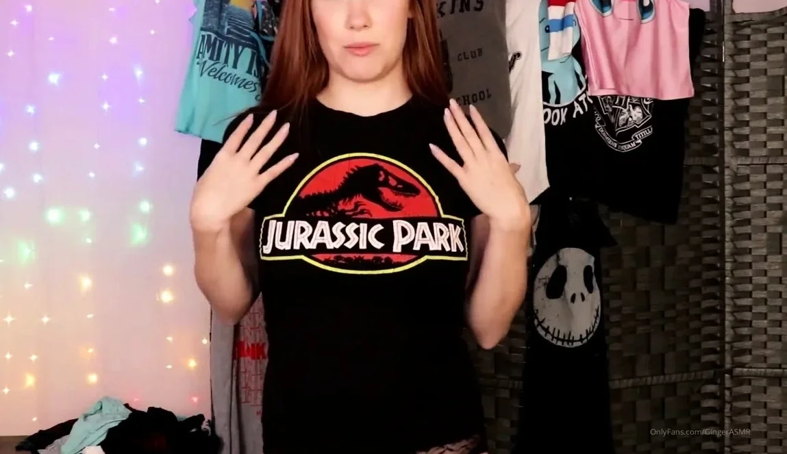 Ginger ASMR Showing You My T-Shirt Collection XXX Videos