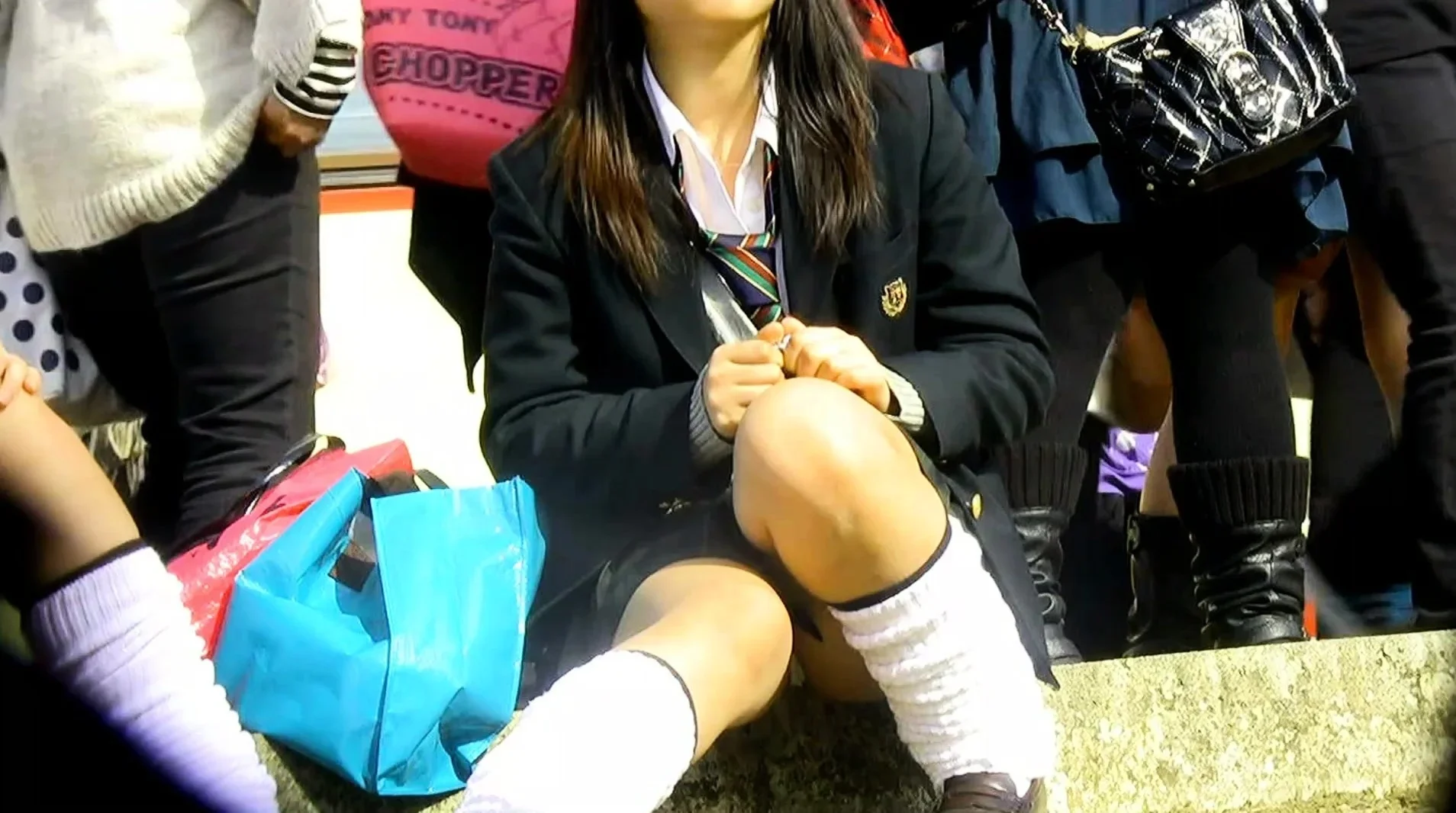 Pretty Japanese Teen Give Love To Public Part 1