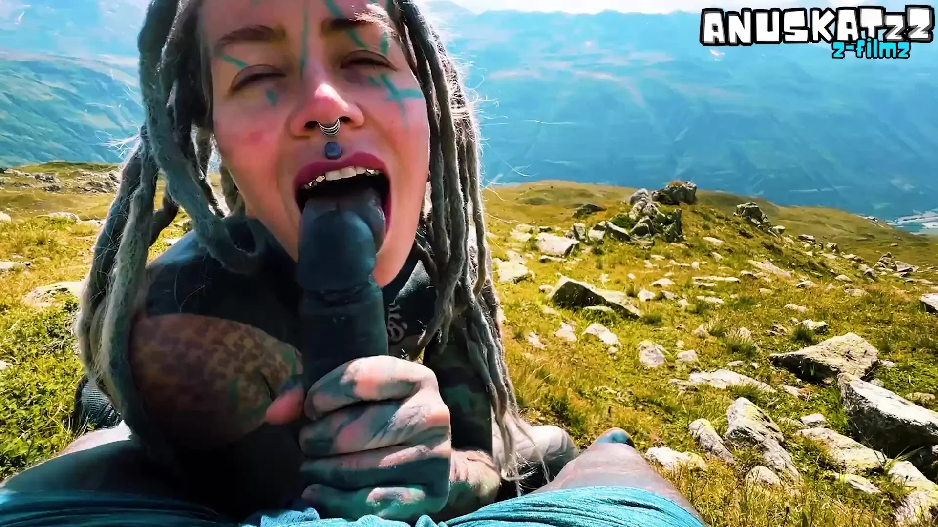 Public Blowjob From Tattoo Hippie - Facial Outdoor In The Nature With Lily Lu