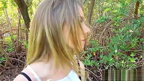 Hot blonde cheating bf in public