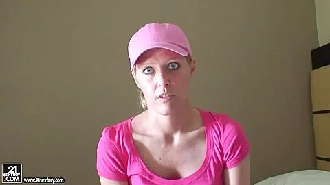 Cute blonde girlie Sophie Moone poses on cam