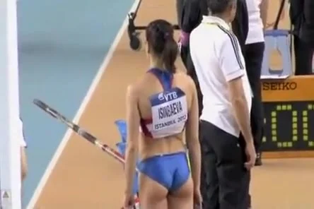 Cute Russian pole vaulter with a great ass