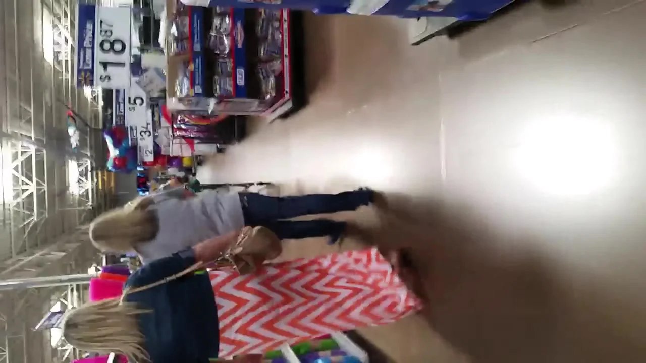 blonde MILF w fat ass ,perky tots Walmart FACESHOT