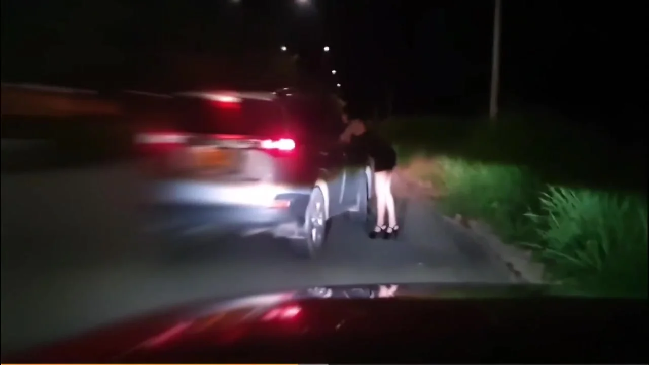 Martina Smith In Dress Up As And A Stranger Pays Her For Fucking Into His Car 8 Min