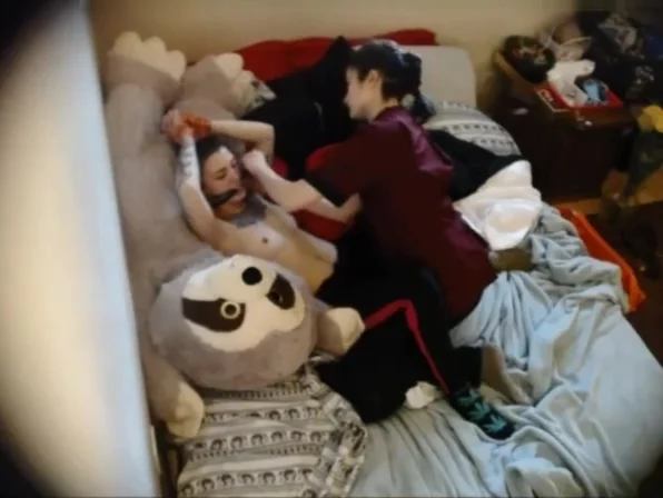 Lesbian Bondage from live camera