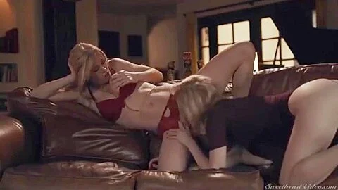 Hot Mom Serene Siren Eats her Daughter`s Ass and Pussy!