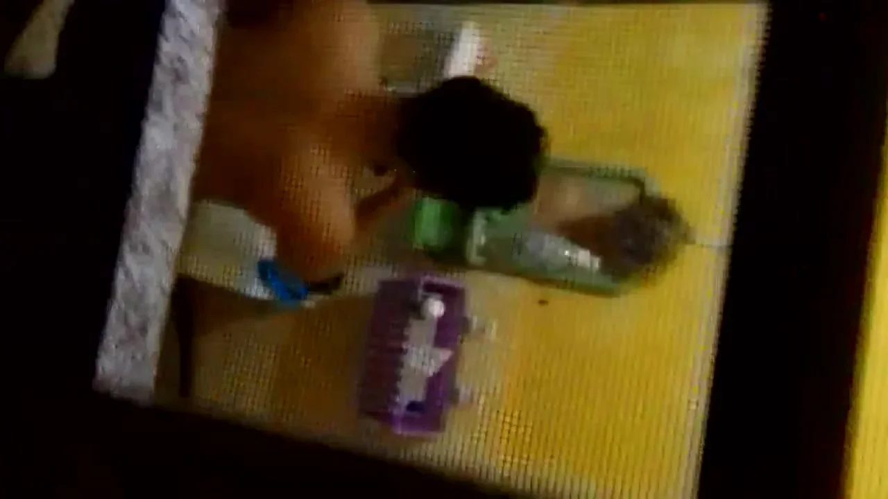 Spying on my Step sister in law in the shower