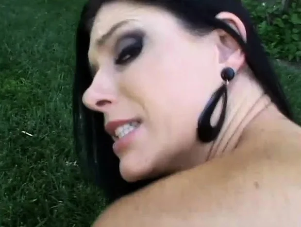 Hot as hell brunette babe with a big butt takes it doggy in a POV