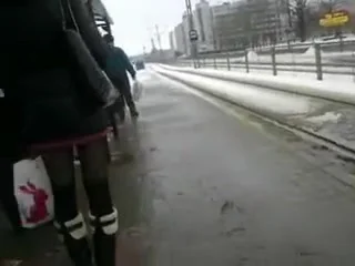 Public Dick Flashing Video and Sexy Legs of Woman