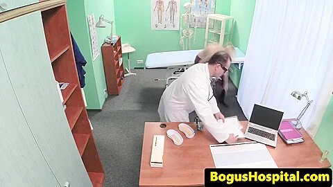 Skinny Patient Squirts While Doc Fingers Vag