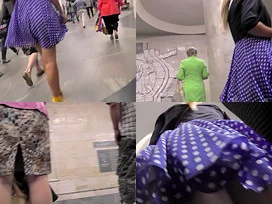 Best upskirt video of a blonde with tight g-string