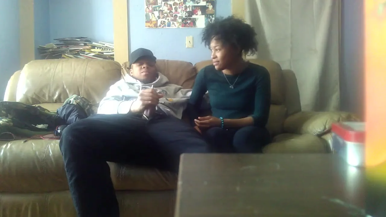 Ebony teen 18+ swallowing a huge load