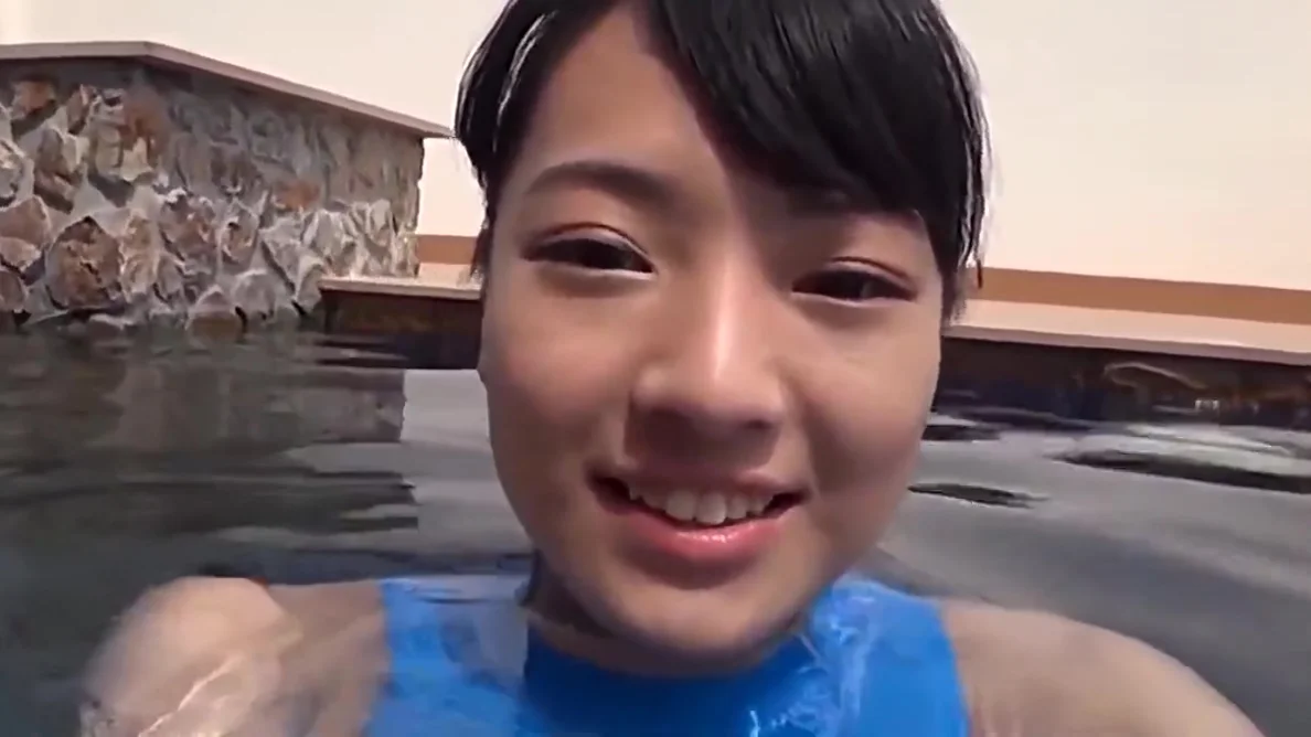 Asian teen 18+ Blue Swimsuit Pure non - nude