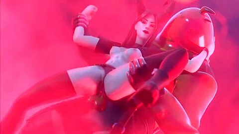 Gifdoozer Intense Sexual Threesome Hot Succubus Girl Swallowing Three Huge Cocks In Her Tight Anus Intense Hard Anal Sex