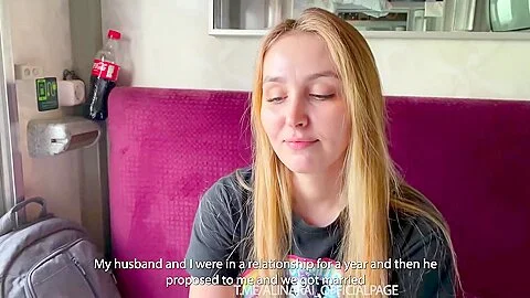 - Her Husband Is Now A Cuckold. Picked Up A Married Beauty And Fucked Her Right On The Train